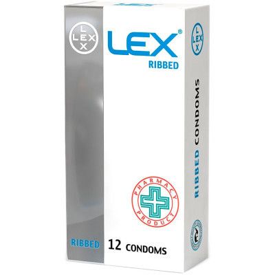  Lex Condoms Ribbed 12 . (4820144771934) -  1