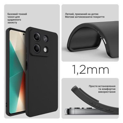 ����� ��� ���������� �������� BeCover Xiaomi Redmi Note 13 Pro 5G Black (710915) - �������� 2