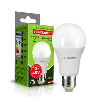 �������� Eurolamp LED ECO A60 12W E27 4000K 12-48V (LED-A60-12274(12-48V)) - �������� 1