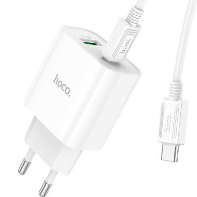 �������� ���������� HOCO C80A Plus Rapido PD20W+QC3.0 charger set(C to C) White (6931474779908) - �������� 2