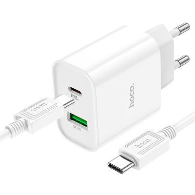 �������� ���������� HOCO C80A Plus Rapido PD20W+QC3.0 charger set(C to C) White (6931474779908) - �������� 5
