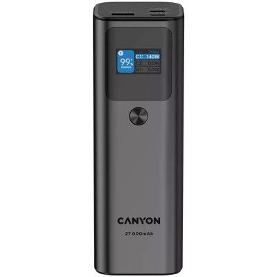 ������� ������������� Canyon PB-2010 27000mAh PD/3.1/140Wh, in/out2xUSB-C PD/140W, outUSB-A/22.5W (CNE-CPB2010DG) - �������� 1