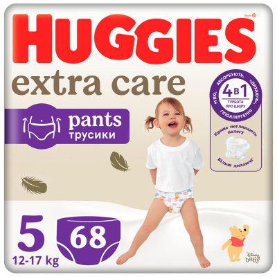  Huggies Extra Care  5 (12-17) Pants Box 68  (5029053582412) -  1