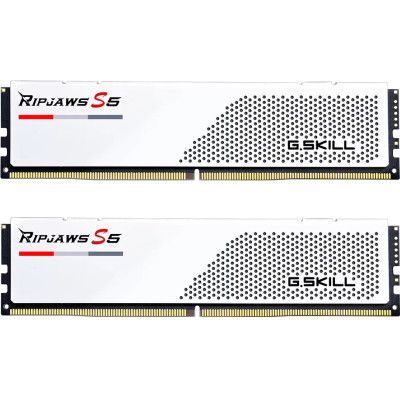     DDR5 64GB (2x32GB) 5200 MHz Ripjaws S5 White G.Skill (F5-5200J3636D32GX2-RS5W) -  1