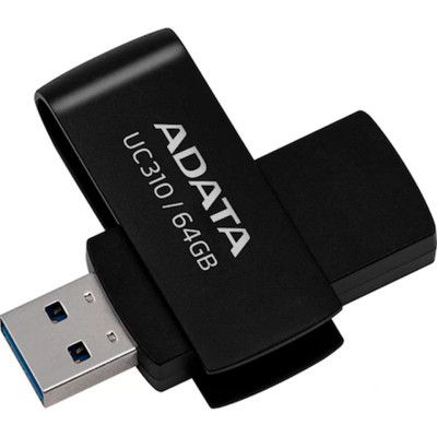 USB ���� ����������� ADATA 64GB UC310 Black USB 3.0 (UC310-64G-RBK) - �������� 1