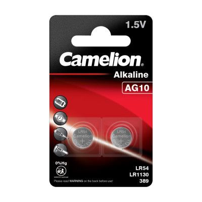 ��������� AG10 / LR54 Alkaline * 2 Camelion (AG10-BP2) - �������� 1