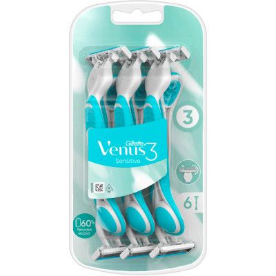 ������ Gillette Venus 3 Sensitive 6 ��. (7702018487158) - �������� 1