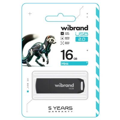 USB Flash Drive 16Gb Wibrand Mink Black (WI2.0/MI16P4B) - �������� 2