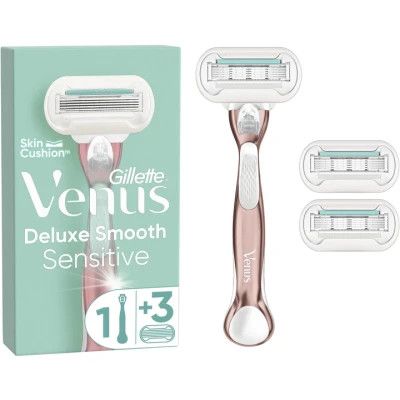 ������ Gillette Venus Extra Smooth Sensitive RoseGold � 3 ������� ����������� (7702018609994) - �������� 1