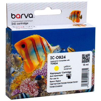 �������� Barva Epson T0924/T1084 (C13T10844A10) 490��, yellow (IC-0924) - �������� 1