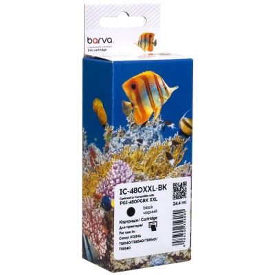 �������� Barva Canon PGI-480PGBK XXL (1969C001AA) 600 ��, black (IC-480XXL-BK) - �������� 1