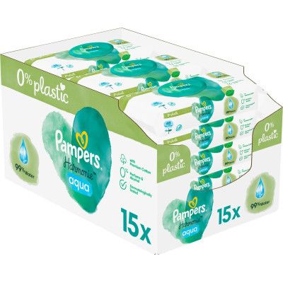 ������� ������� �������� Pampers Harmonie Aqua 15 ����� x 48 �� (8006540510247) - �������� 1