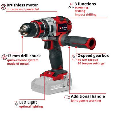  Einhell TP-CD 18/80 Li-i BL - Solo, PXC 18, 80 (   ) (4514305) -  4