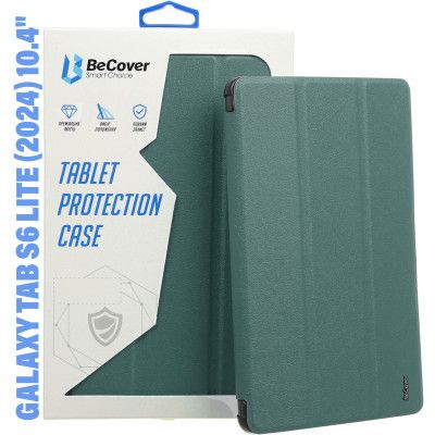 ����� ��� �������� BeCover Smart Case Samsung Galaxy Tab S6 Lite (2024) 10.4" P620/P625/P627 Dark Green (710819) - �������� 1