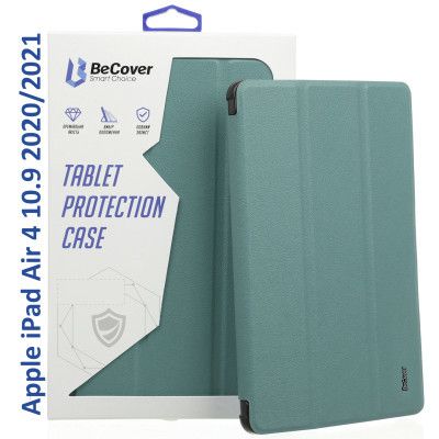 ����� ��� �������� BeCover Tri Fold Hard Apple iPad Air 4 10.9 2020/2021 Dark Green (709659) (709659) - �������� 1