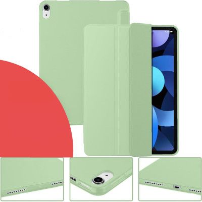 ����� ��� �������� BeCover Tri Fold Soft TPU Silicone Apple iPad Air (4/5) 2020/2022 10.9" Green (711131) - �������� 3