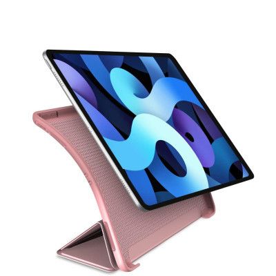 ����� ��� �������� BeCover Tri Fold Soft TPU Silicone Apple iPad Air (4/5) 2020/2022 10.9" Pink (711133) - �������� 3