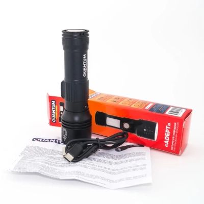 ˳���� Quantum Adept 10W LED zoom +COB � USB+ Li-ion18650/2600mAh (QM-FL1031-18650/2600) - �������� 9