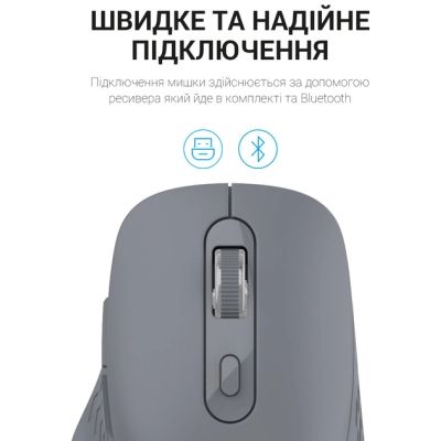 ����� OfficePro M230G Silent Click Wireless/Bluetooth Gray (M230G) - �������� 7