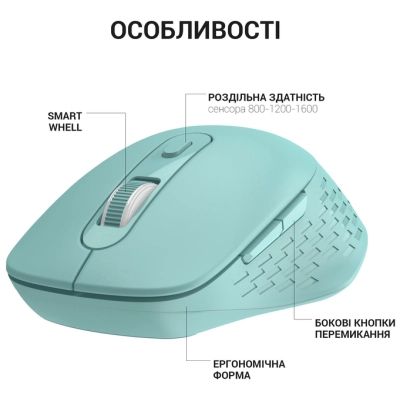 ����� OfficePro M230M Silent Click Wireless/Bluetooth Mint (M230M) - �������� 6