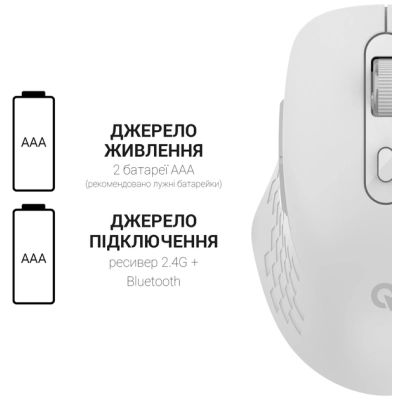 ����� OfficePro M230W Silent Click Wireless/Bluetooth White (M230W) - �������� 11