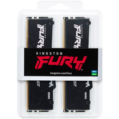     DDR5 32GB (2x16GB) 6000 MHz Beast RGB EXPO Kingston Fury (ex.HyperX) (KF560C30BBEAK2-32) -  6