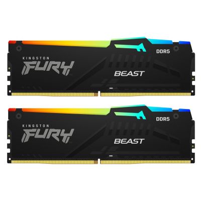 ������ ������ ��� ���������� DDR5 32GB (2x16GB) 6400 MHz Beast RGB EXPO Kingston Fury (ex.HyperX) (KF564C32BBEAK2-32) - �������� 1
