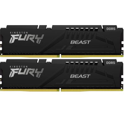     DDR5 64GB (2x32GB) 6000 MHz Beast Black XMP Kingston Fury (ex.HyperX) (KF560C30BBK2-64) -  1