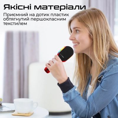 �������� Promate VocalMic Bluetooth 2 x AUX LED Red (vocalmic.red) - �������� 11