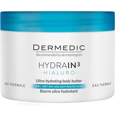 ���� ��� ���� Dermedic Hydrain3 Hialuro Ultra-Hydrating Body Butter 225 �� (5901643176105) - �������� 1