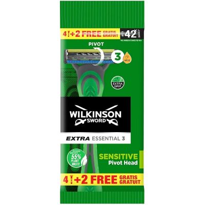 ������ Wilkinson Sword Extra Essential 3 Sensitive 4+2 ��. (4027800463008) - �������� 1