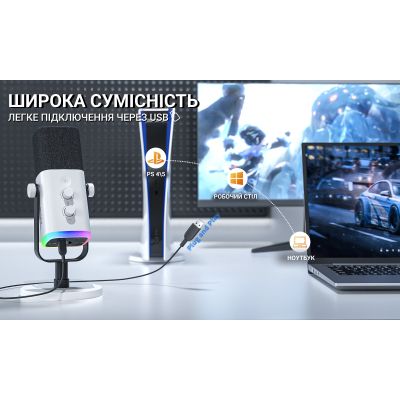 �������� Fifine AM8W USB/XLR White (AM8W) - �������� 9