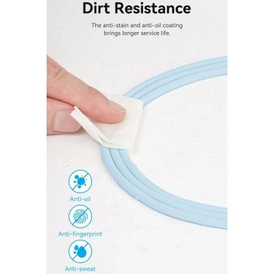 ���� ������ USB-C to USB-C 2.0m USB2.0 100W (20V/5A) Light Green Silicone Vention (TAWGH) - �������� 4