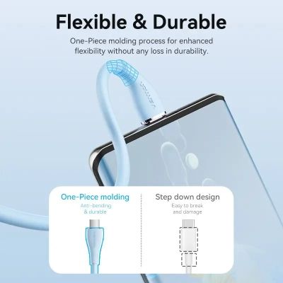 ���� ������ USB-C to USB-C 2.0m USB2.0 100W (20V/5A) Light Green Silicone Vention (TAWGH) - �������� 9