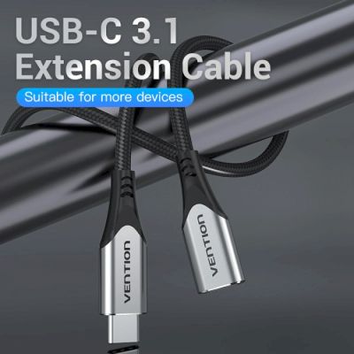 ���� ������ USB-C 3.1 M/F 1.0m 60W (20V/3A) 4K60HZ Thunderbolt 3 Vention (TABHF) - �������� 3