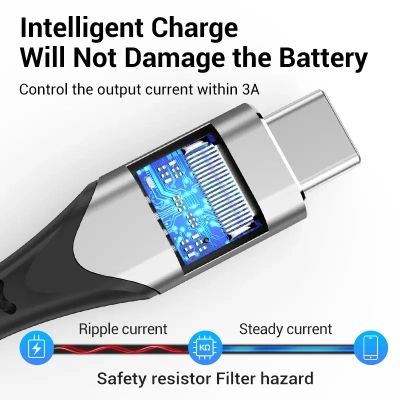 ���� ������ USB-C 3.1 M/F 1.0m 60W (20V/3A) 4K60HZ Thunderbolt 3 Vention (TABHF) - �������� 6