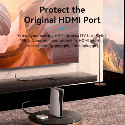 ������ ������������� HDMI M to HDMI F 5.0m V2.0 4K 60Hz PVC Vention (AHCBJ) - �������� 3