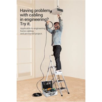 ������ ������������� HDMI to HDMI 8.0m V2.0 Engineering 4K 60Hz 18Gbps HD 7.1 PVC Black Vention (AAMBK) - �������� 9