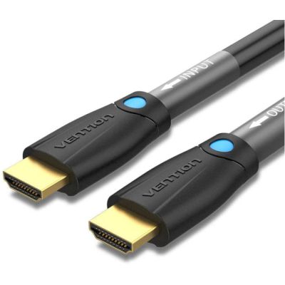 ������ ������������� HDMI to HDMI 8.0m V2.0 Engineering 4K 60Hz 18Gbps HD 7.1 PVC Black Vention (AAMBK) - �������� 1