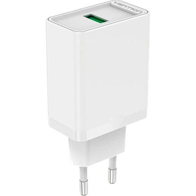 �������� ���������� Vention 1xUSB 18W (USB-A) QC3.0 white (FABW0-EU) - �������� 2