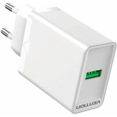 �������� ���������� Vention 1xUSB 18W (USB-A) QC3.0 white (FABW0-EU) - �������� 1