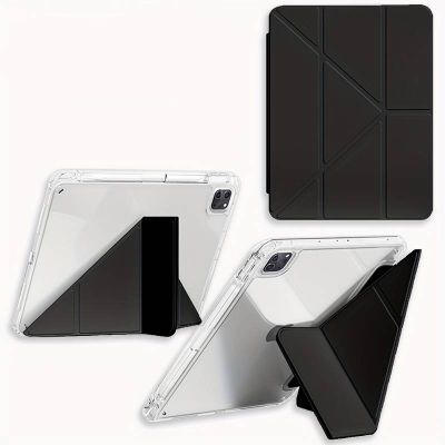 ����� ��� �������� BeCover Ultra Slim Origami Transparent Apple iPad Pro 11" M4 2024 Black (711689) - �������� 2