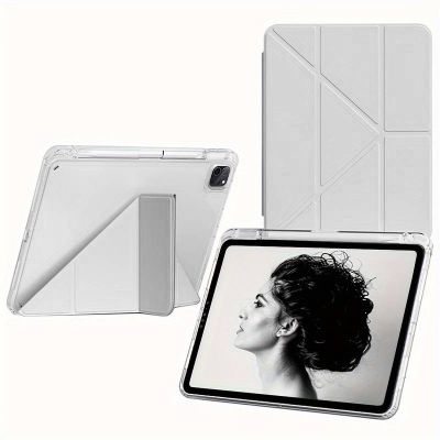 ����� ��� �������� BeCover Ultra Slim Origami Transparent Apple iPad Pro 11" M4 2024 Gray (711690) - �������� 3