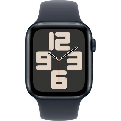 �����-���� Apple Watch SE 2024 GPS 44mm Midnight Aluminium Case with Midnight Sport Band - S/M (MXEJ3QH/A) - �������� 2