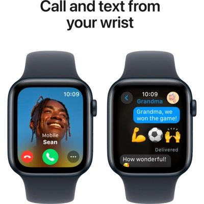 �����-�������� Apple Watch SE 2024 GPS 44mm Midnight Aluminium Case with Midnight Sport Band - M/L (MXEK3QH/A) - �������� 4