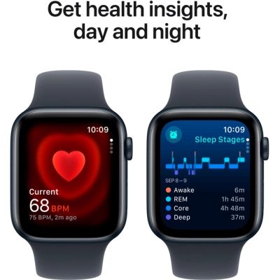 �����-�������� Apple Watch SE 2024 GPS 44mm Midnight Aluminium Case with Midnight Sport Band - M/L (MXEK3QH/A) - �������� 5