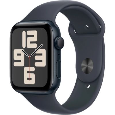 �����-�������� Apple Watch SE 2024 GPS 44mm Midnight Aluminium Case with Midnight Sport Band - M/L (MXEK3QH/A) - �������� 1