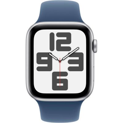 �����-�������� Apple Watch SE 2024 GPS 44mm Silver Aluminium Case with Denim Sport Band - M/L (MXER3QH/A) - �������� 2