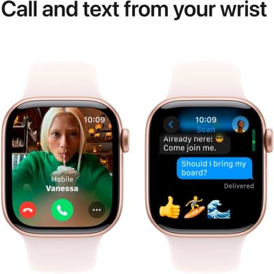 �����-���� Apple Watch Series 10 GPS 42mm Rose Gold Aluminium Case with Light Blush Sport Band - S/M (MWWH3QH/A) - �������� 7