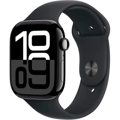 �����-���� Apple Watch Series 10 GPS 46mm Jet Black Aluminium Case with Black Sport Band - M/L (MWWQ3QH/A) - �������� 1